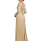 Elegant 3/4 Sleeve Mother of the Brides Dresses Mom Outfits Wedding Satin