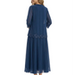 3/4 Sleeve Chiffon Mother of the Brides Dresses V-Neck Wedding Party Gowns