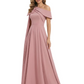 One Shoulder Elegant Mother of the Brides Dresses Mom Outfits Wedding Party
