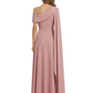 One Shoulder Elegant Mother of the Brides Dresses Mom Outfits Wedding Party