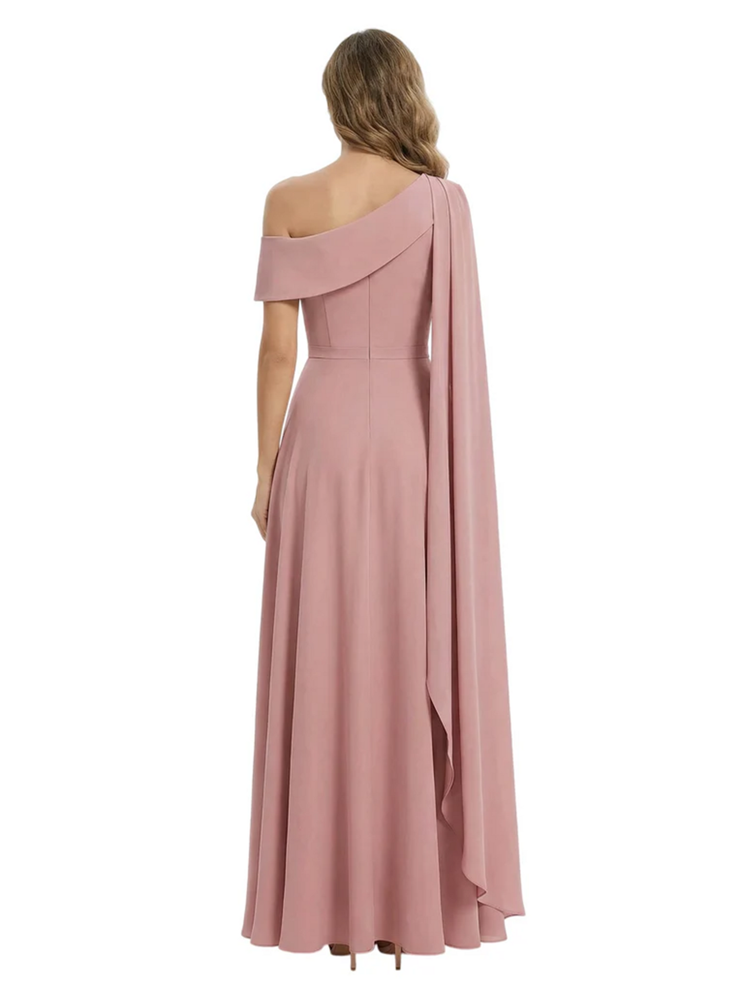 One Shoulder Elegant Mother of the Brides Dresses Mom Outfits Wedding Party
