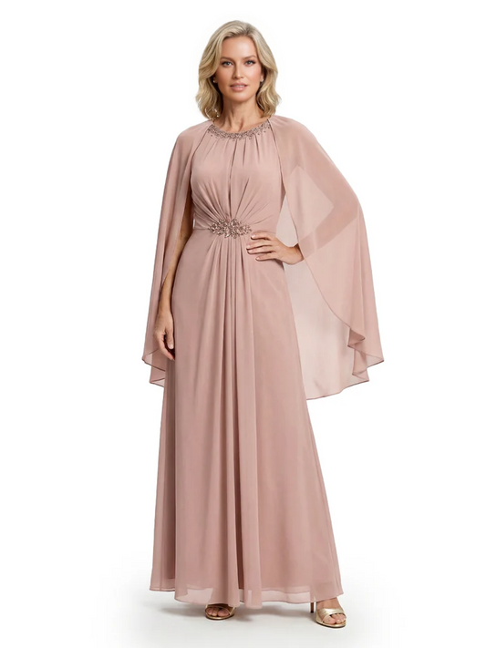 Floor Length Chiffon Mother of the Brides Dresses Wedding Party Gowns For Mom