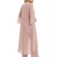 Elegant Pink 3-Piece Pant Set Trending 2026 Styles with Lace Wide-Leg Pants