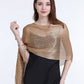 Sparkling Metallic Shawls and Wraps with Buckle for Evening Party Dresses Wedding Party