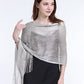 Sparkling Metallic Shawls and Wraps with Buckle for Evening Party Dresses Wedding Party