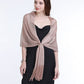 Sparkling Metallic Shawls and Wraps with Buckle for Evening Party Dresses Wedding Party