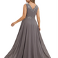 Plus Size A-line Chiffon 3/4 Sleeves Mother of the Brides Dresses Long Jacket Dress