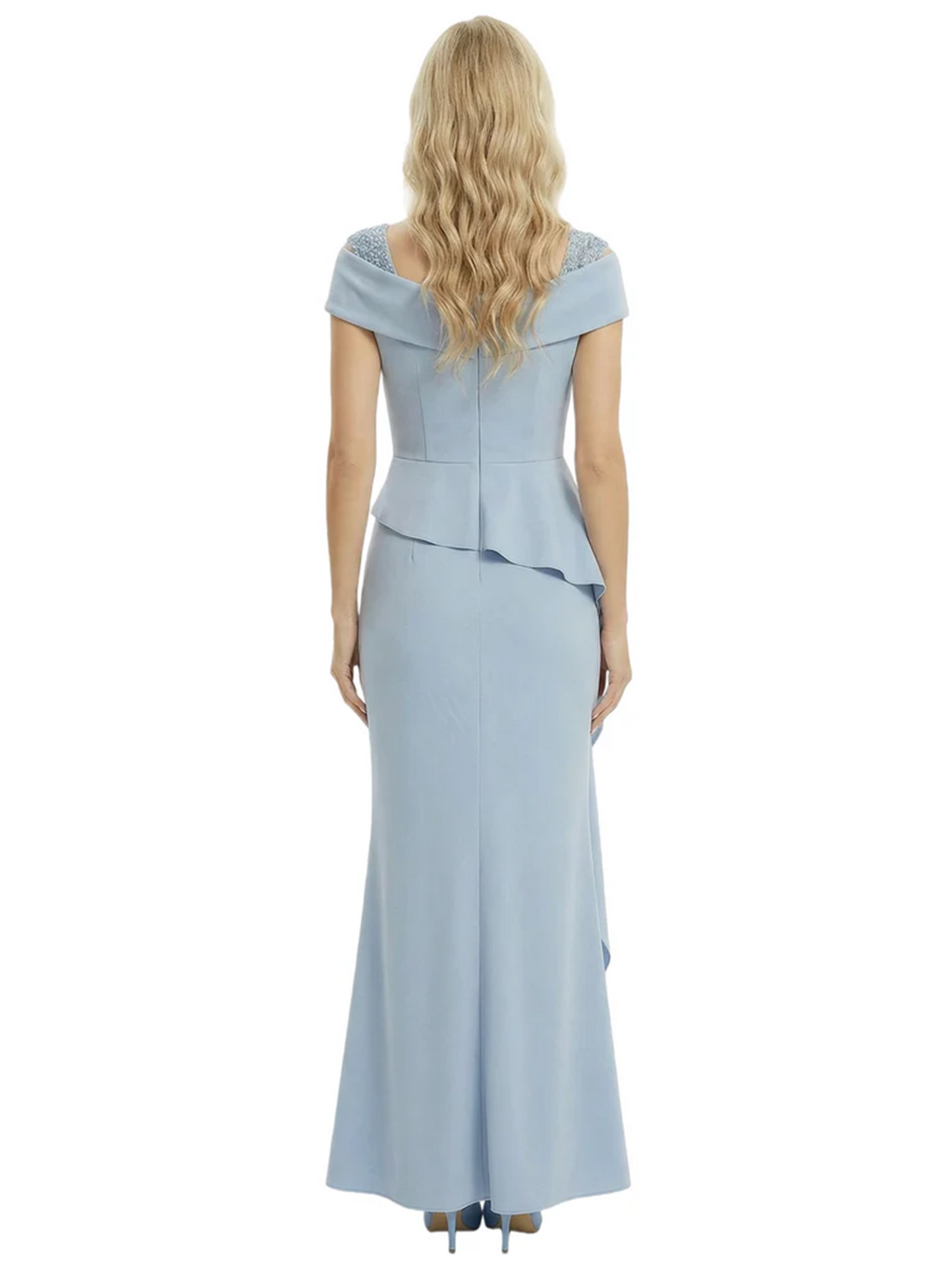 A-Line Satin Cap Sleeves Mother of the Brides Dresses Floor Length For Wedding