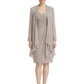 2PCS Knee Length Chiffon Mother of the Brides Dresses Short V-Neck