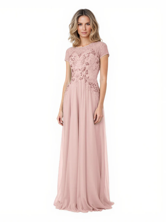 Elegant Evening Gowns Trending 2026 Styles with Flowy Chiffon Mother of Bride Dresses