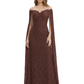 Elegant Mother of the Groom Gown Floral Lace Embroidered Formal Dress with Cape