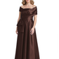Formal Floor-Length Mother of the Bride Gown Sleeveless Satin Maxi Dress with Drape
