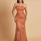Sexy Soft Satin Mermaid Sweetheart Floor-Length Mermaid Bridesmaid Dresses
