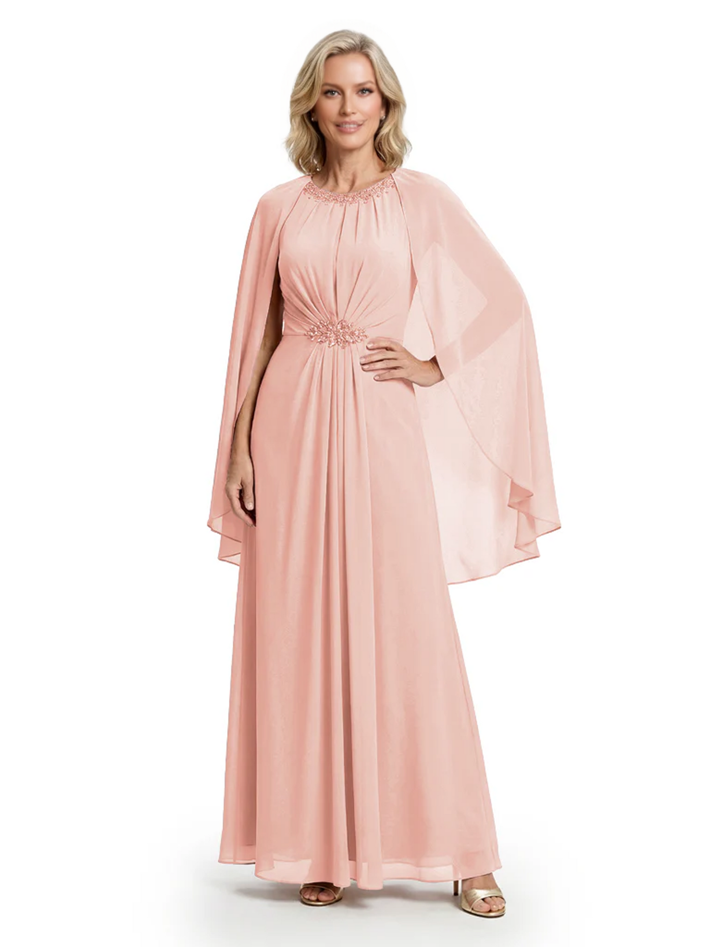 Floor Length Chiffon Mother of the Brides Dresses Wedding Party Gowns For Mom