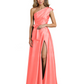 Wedding Mother of the Bride Dress One Shoulder and High Slit Formal Dresses