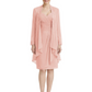 2PCS Knee Length Chiffon Mother of the Brides Dresses Short V-Neck