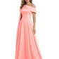 One Shoulder Elegant Mother of the Brides Dresses Mom Outfits Wedding Party