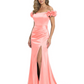 Elegant Mother of the Groom Dresses Mermaid Satin Formal Gown High Slit