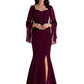 Slit Floor Length Mother of The Bride Dresses Long Chiffon Wedding Mom Dresses