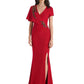 V-Neck Mother of The Bride Groom Dresses Mermaid Wedding Formal Gowns