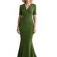 Sexy Custom Mother of The Groom Dresses Plus Size Grandmother Wedding Attire V-Neck