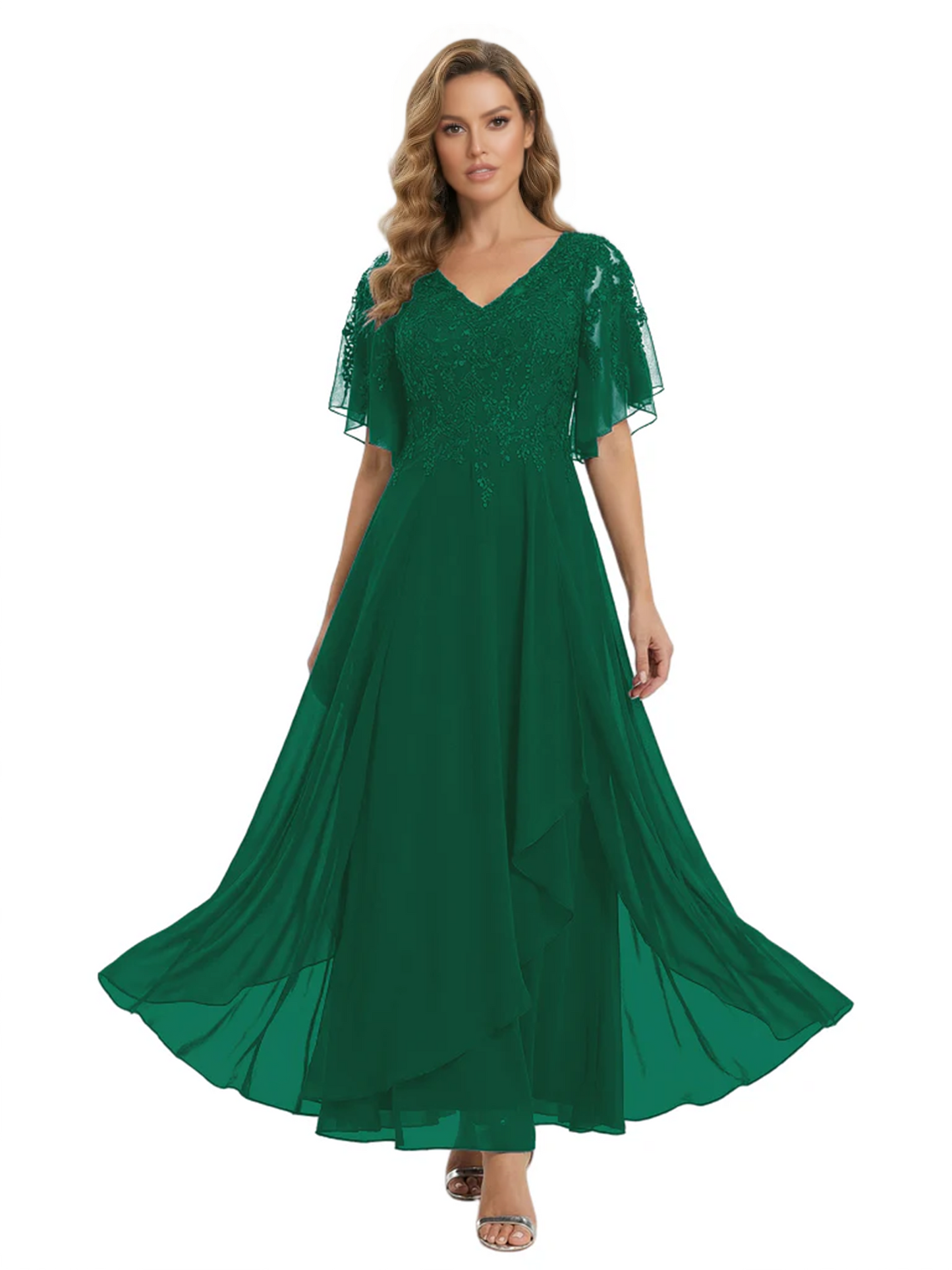 Bling Sequin Chiffon Mother of the Brides Dresses Wedding Party Gowns For Mom