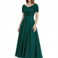 Luxury Formal Dress Sparkling Sequin Top Mother of Bride Dress Silk Satin A-Line Gowns