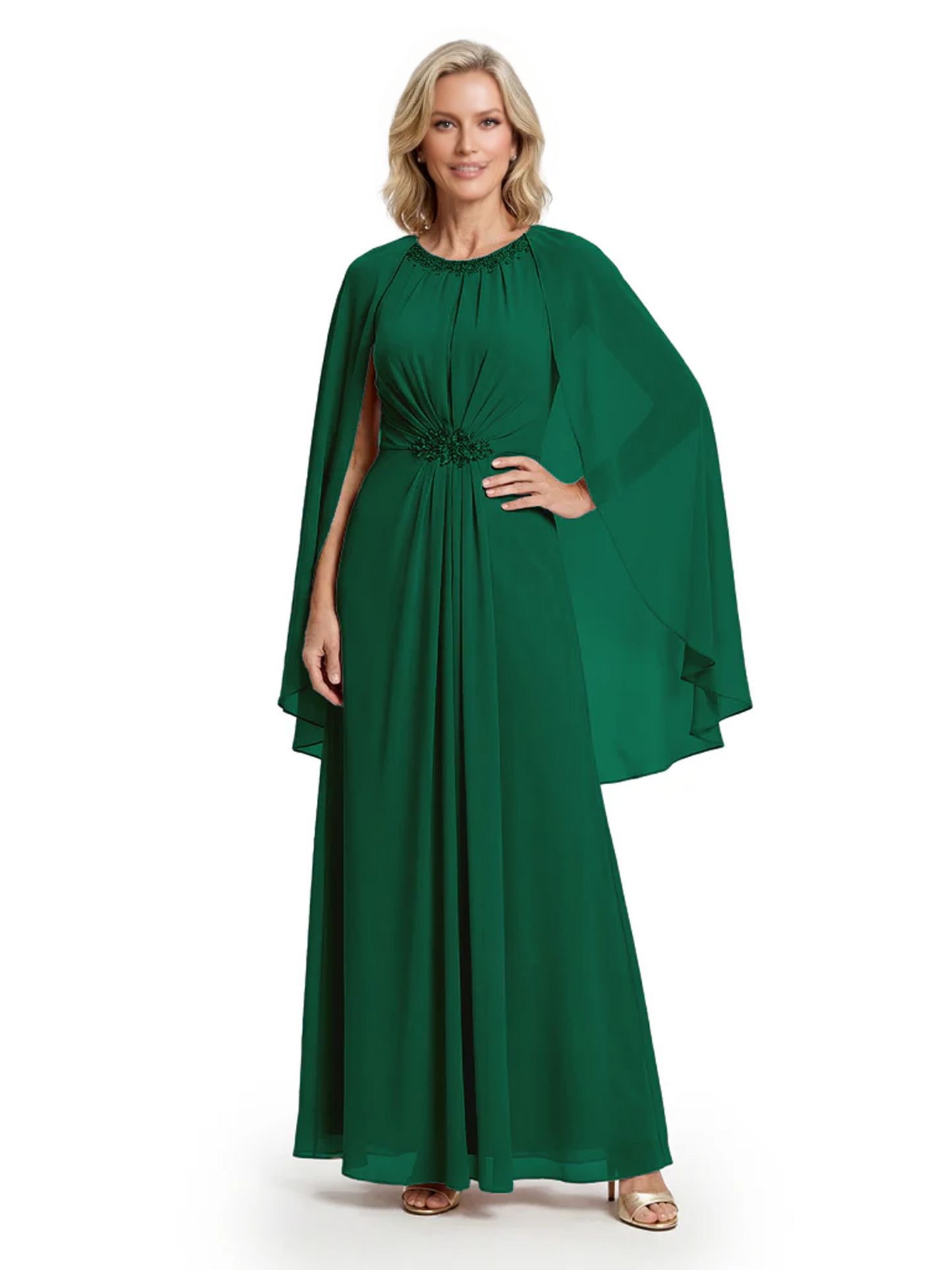 Floor Length Chiffon Mother of the Brides Dresses Wedding Party Gowns For Mom