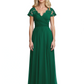 Mother of the Bride Dress Cap Sleeves and V-Neckline with Embroidered Lace Shoulders