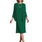 3 PCS Knee-Length Mother of Bride Dresses Prom Dress Evening Dress with Sheer Sleeves and Jacket