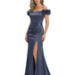Elegant Mother of the Groom Dresses Mermaid Satin Formal Gown High Slit