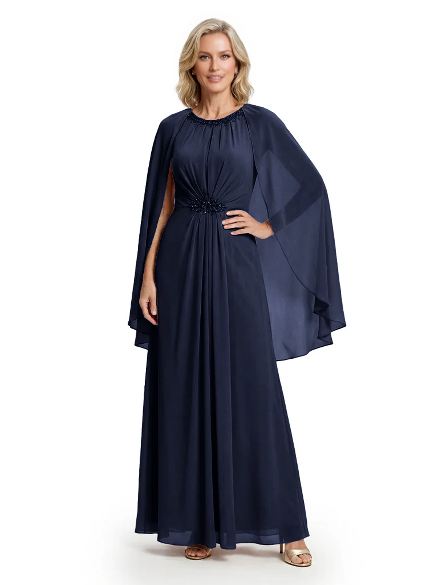 Floor Length Chiffon Mother of the Brides Dresses Wedding Party Gowns For Mom