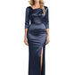 Chic Silk Dress Custom Mother of The Groom Dresses Wedding Mother Outfits Slit Long