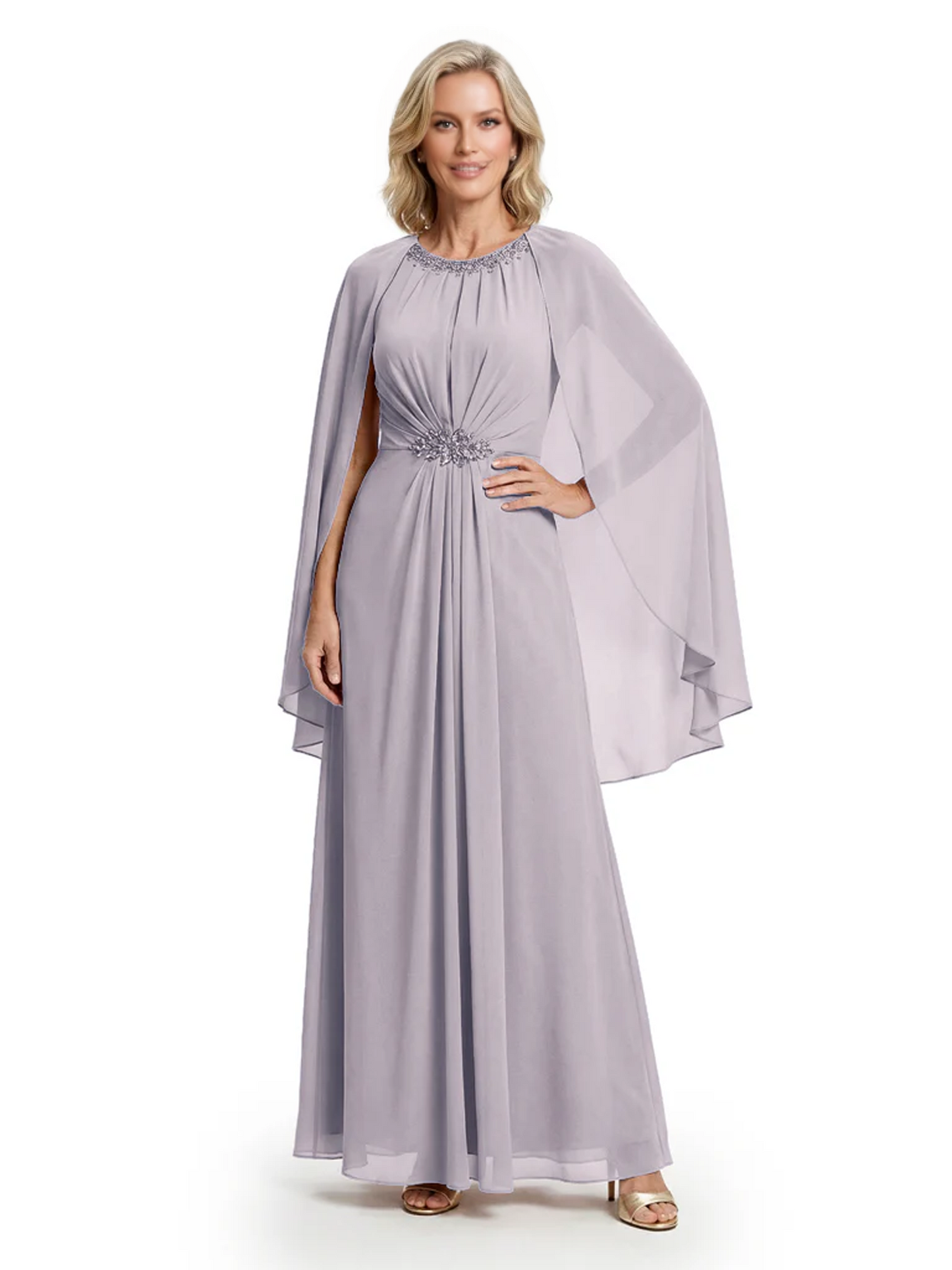Floor Length Chiffon Mother of the Brides Dresses Wedding Party Gowns For Mom