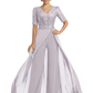 V-Neck Chiffon Mother of the Brides Jumpsuits Dresses Floor Length A-Line Lace