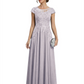 Chic Long A-Line Chiffon Mother of the Brides Dresses Sequin Mom Outfits For Wedding