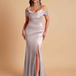 Elegant Soft Satin Mermaid Spaghetti Straps Floor-Length Mermaid Bridesmaid Dresses