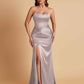 Sexy Soft Satin Mermaid Sweetheart Floor-Length Mermaid Bridesmaid Dresses