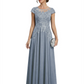 Chic Long A-Line Chiffon Mother of the Brides Dresses Sequin Mom Outfits For Wedding
