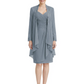 2PCS Knee Length Chiffon Mother of the Brides Dresses Short V-Neck