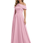 One Shoulder Elegant Mother of the Brides Dresses Mom Outfits Wedding Party