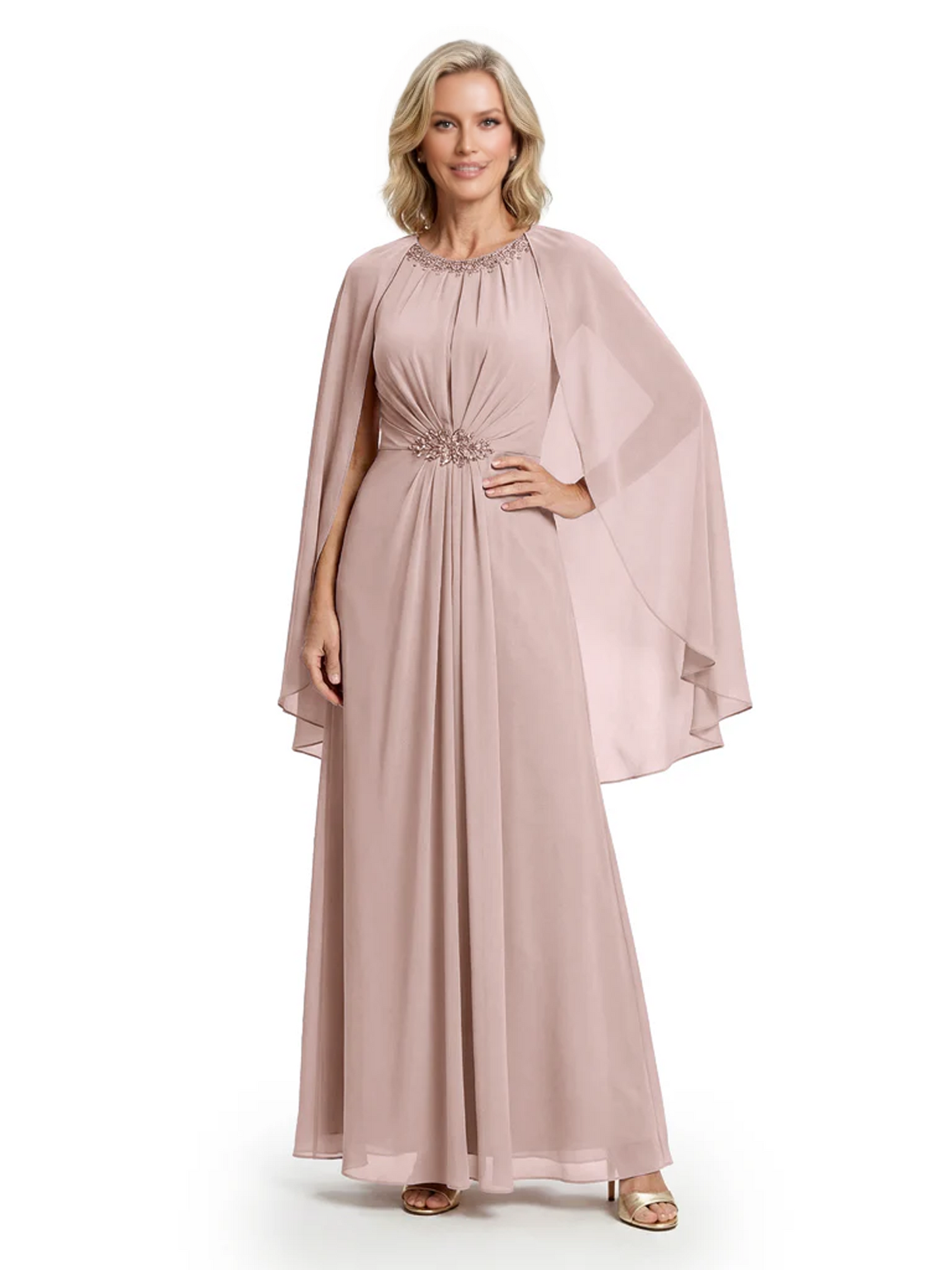 Floor Length Chiffon Mother of the Brides Dresses Wedding Party Gowns For Mom