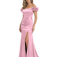 Elegant Mother of the Groom Dresses Mermaid Satin Formal Gown High Slit