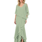 Chic Long A-Line Chiffon Mother of the Brides Dresses Sequin Mom Outfits
