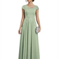 Chic Long A-Line Chiffon Mother of the Brides Dresses Sequin Mom Outfits For Wedding