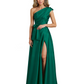 Wedding Mother of the Bride Dress One Shoulder and High Slit Formal Dresses