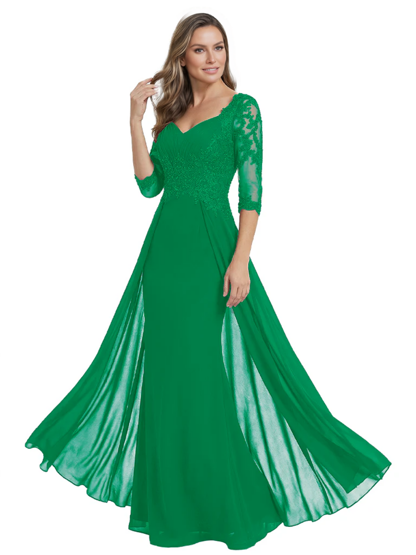 Luxury Burgundy Formal Dress Embroidered Lace Bodice Flowy Chiffon Gown 2026