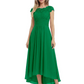 Elegant Evening Gown Trending 2026 Styles with Cap Sleeves High-Low Skirt