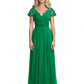 Mother of the Bride Dress Cap Sleeves and V-Neckline with Embroidered Lace Shoulders