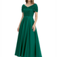 Luxury Formal Dress Sparkling Sequin Top Mother of Bride Dress Silk Satin A-Line Gowns